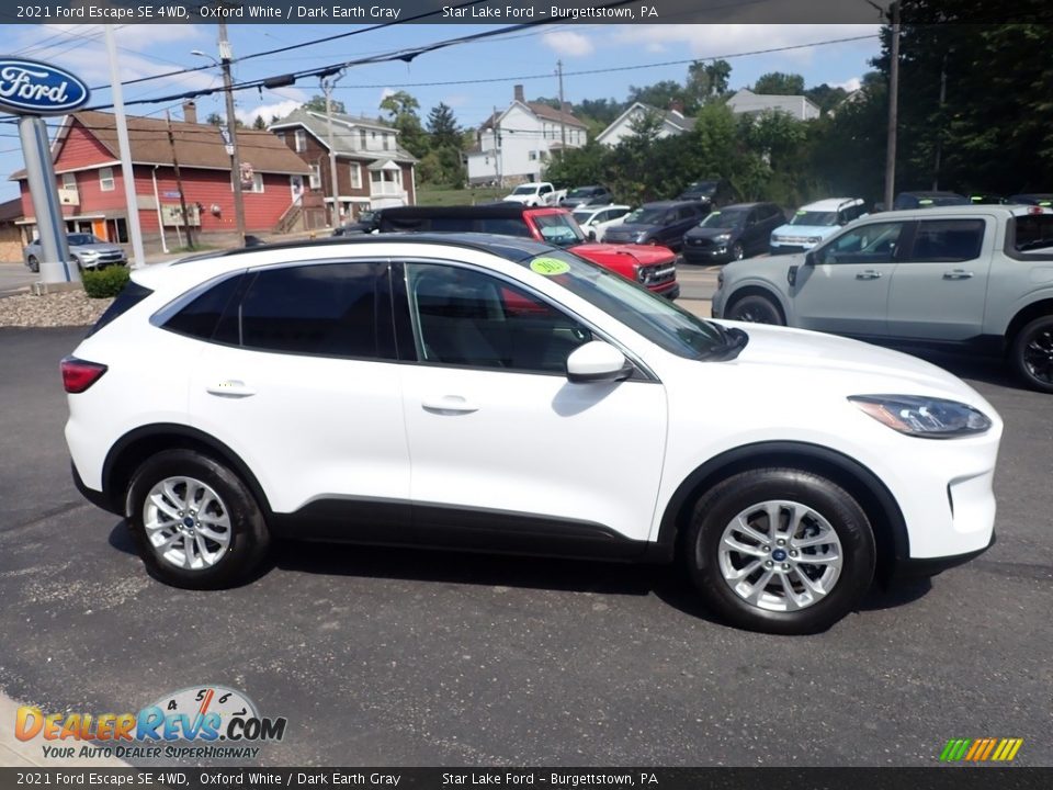 2021 Ford Escape SE 4WD Oxford White / Dark Earth Gray Photo #6