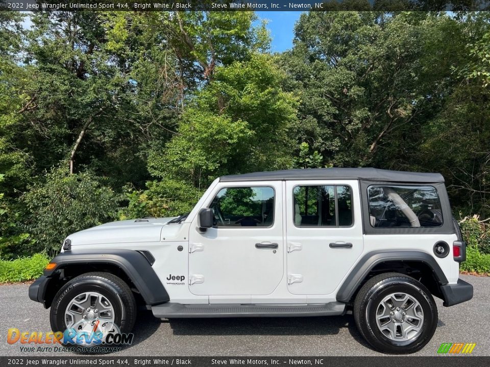 Bright White 2022 Jeep Wrangler Unlimited Sport 4x4 Photo #1