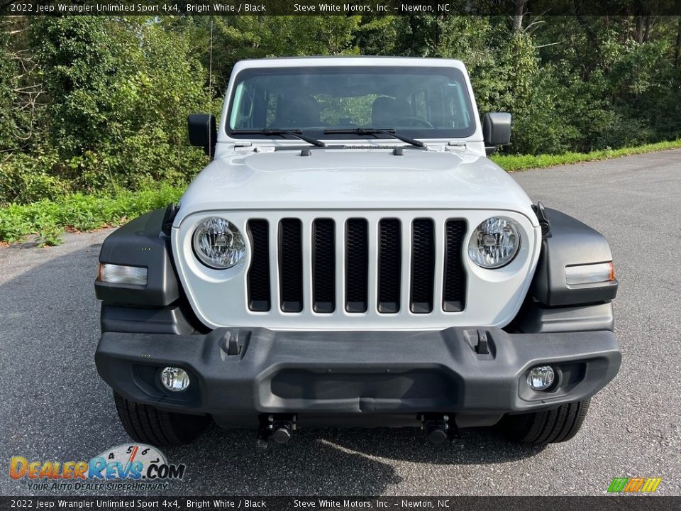 Bright White 2022 Jeep Wrangler Unlimited Sport 4x4 Photo #3