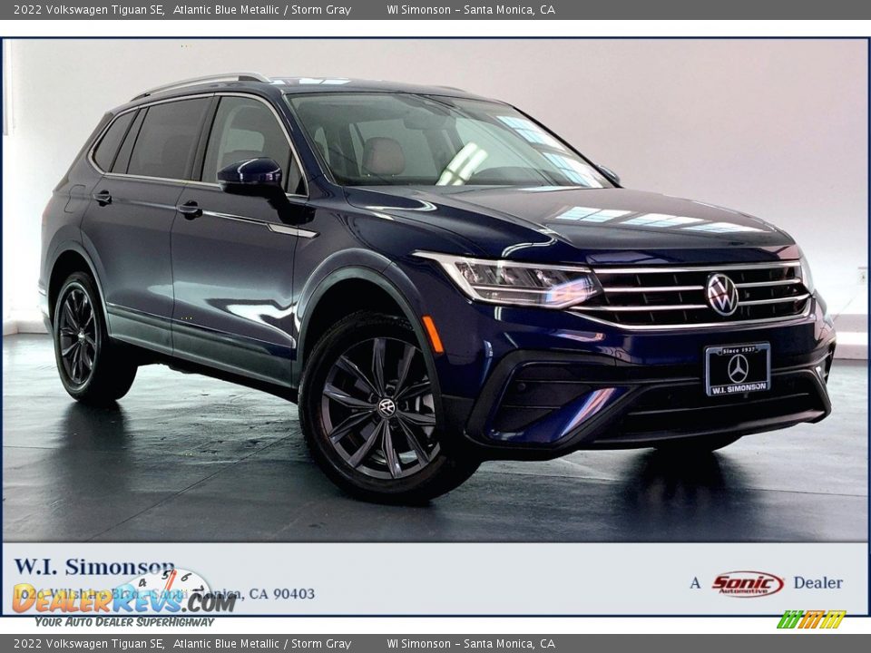 2022 Volkswagen Tiguan SE Atlantic Blue Metallic / Storm Gray Photo #1