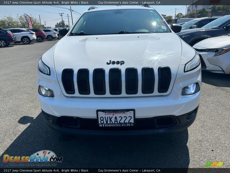 2017 Jeep Cherokee Sport Altitude 4x4 Bright White / Black Photo #2