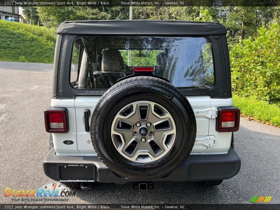 2022 Jeep Wrangler Unlimited Sport 4x4 Bright White / Black Photo #8