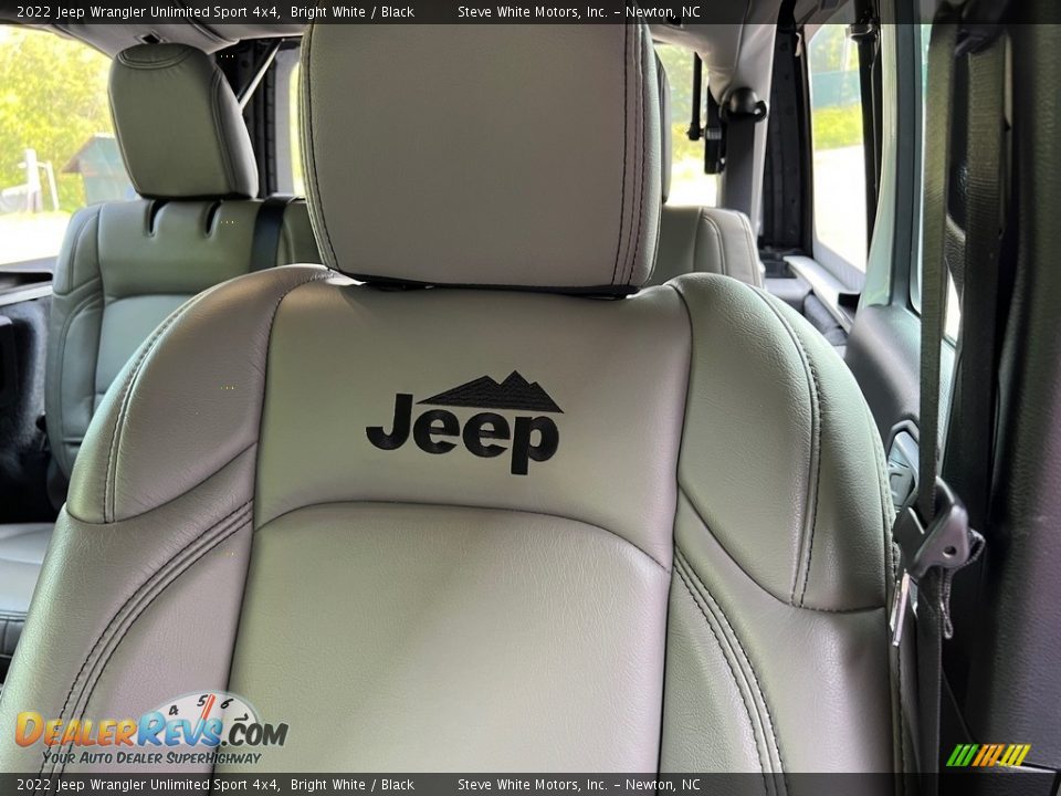 2022 Jeep Wrangler Unlimited Sport 4x4 Bright White / Black Photo #14