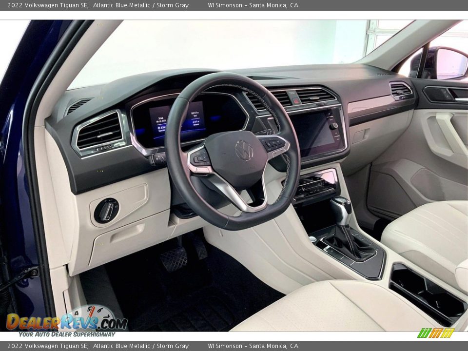 Storm Gray Interior - 2022 Volkswagen Tiguan SE Photo #13
