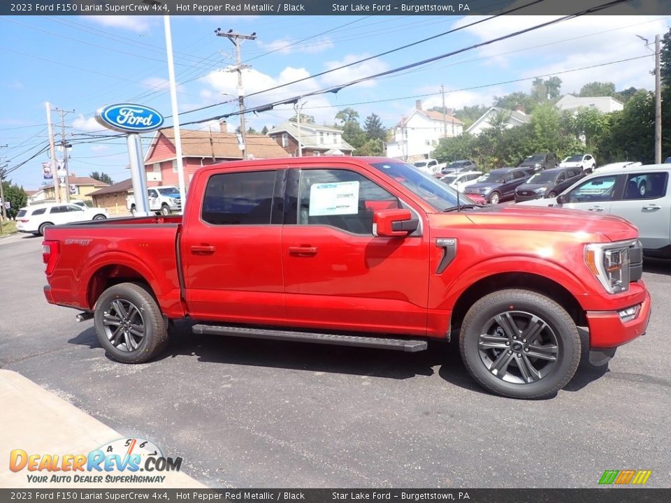 Hot Pepper Red Metallic 2023 Ford F150 Lariat SuperCrew 4x4 Photo #6