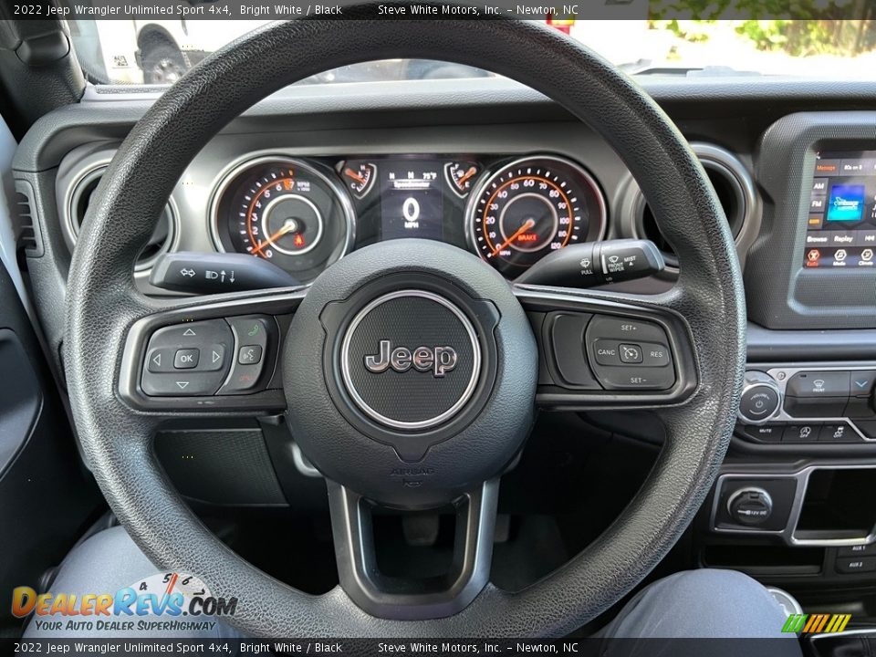 2022 Jeep Wrangler Unlimited Sport 4x4 Bright White / Black Photo #21