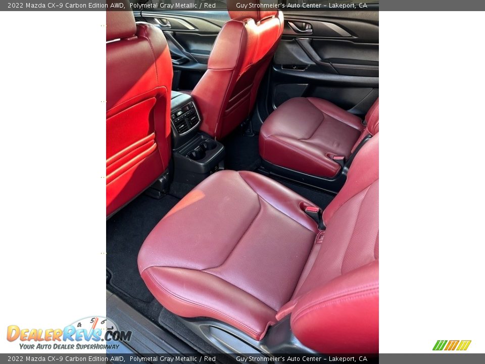 2022 Mazda CX-9 Carbon Edition AWD Polymetal Gray Metallic / Red Photo #12