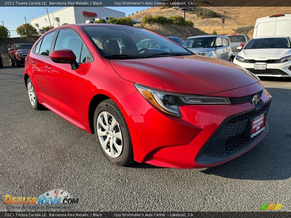 2021 Toyota Corolla LE Barcelona Red Metallic / Black Photo #1