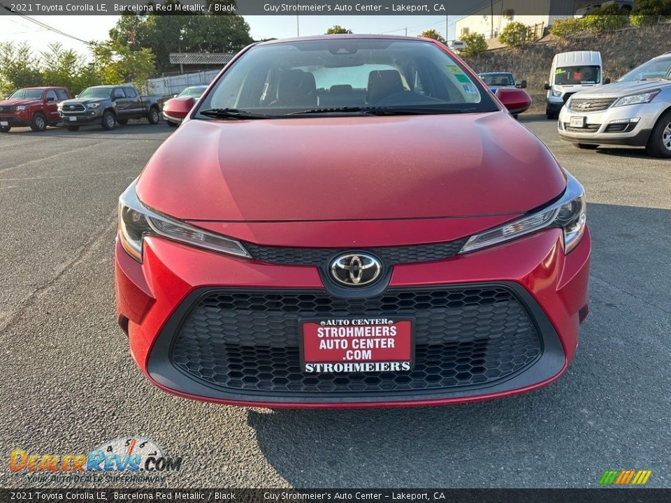 2021 Toyota Corolla LE Barcelona Red Metallic / Black Photo #2