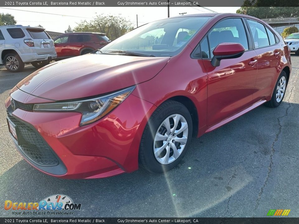 2021 Toyota Corolla LE Barcelona Red Metallic / Black Photo #3