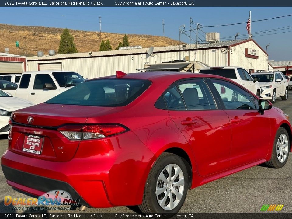 2021 Toyota Corolla LE Barcelona Red Metallic / Black Photo #6