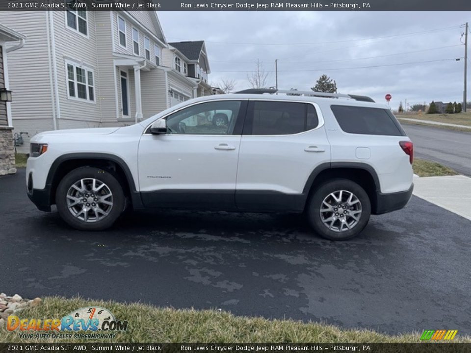 Summit White 2021 GMC Acadia SLT AWD Photo #3