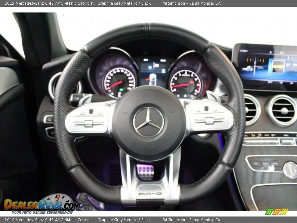 2019 Mercedes-Benz C 43 AMG 4Matic Cabriolet Steering Wheel Photo #13