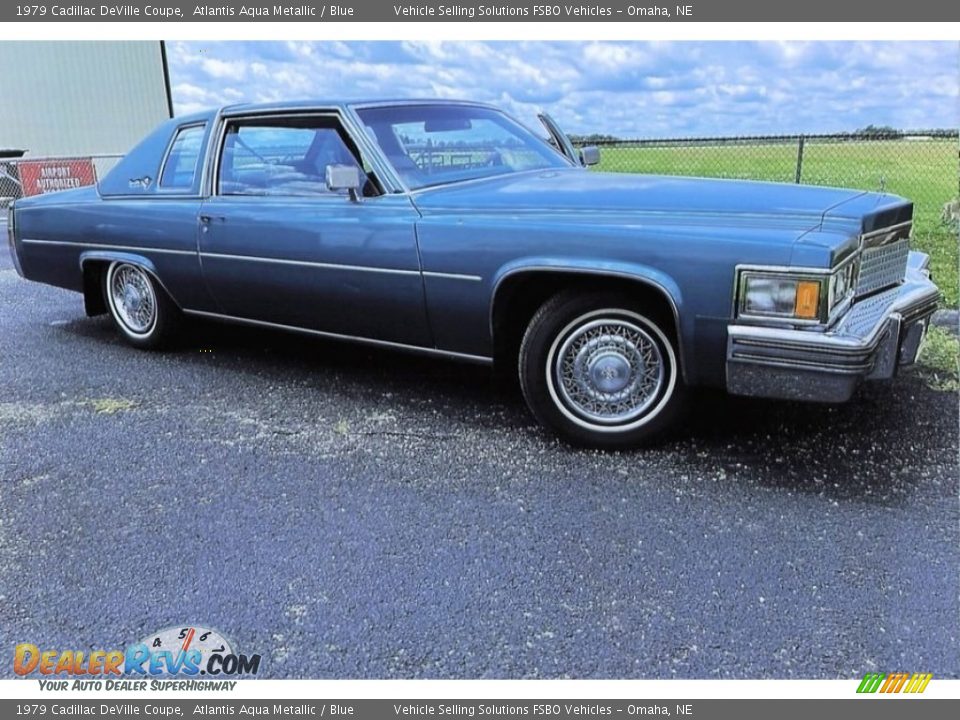 Atlantis Aqua Metallic 1979 Cadillac DeVille Coupe Photo #2