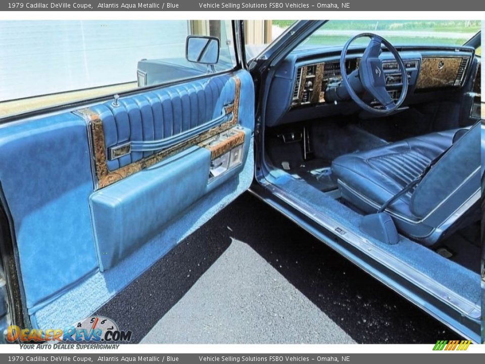 Blue Interior - 1979 Cadillac DeVille Coupe Photo #3