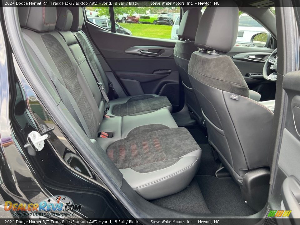 Rear Seat of 2024 Dodge Hornet R/T Track Pack/Blacktop AWD Hybrid Photo #16