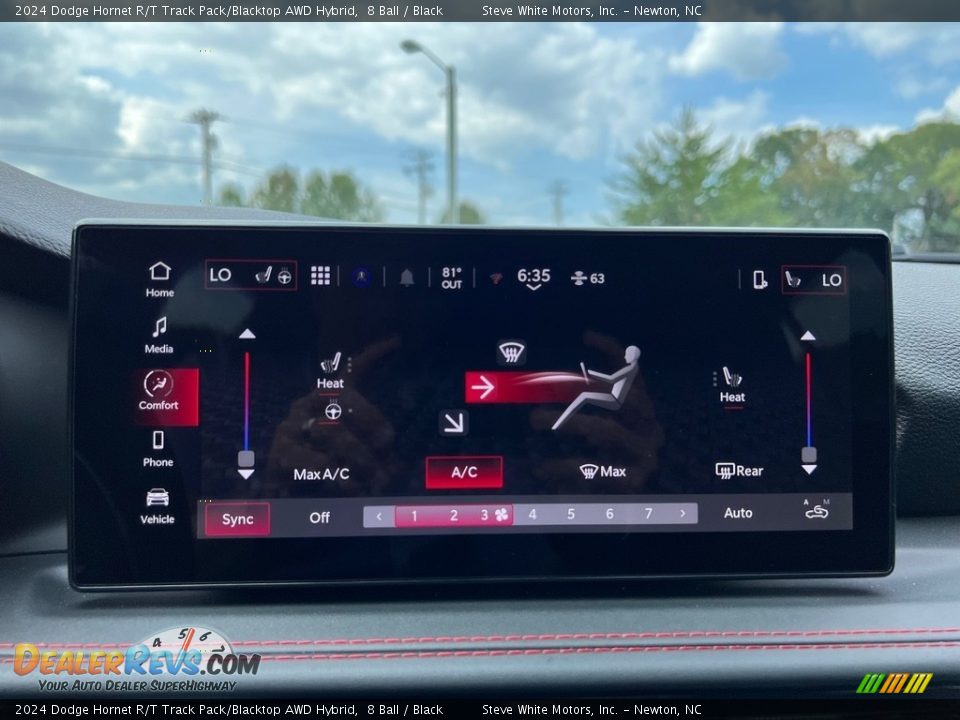 Controls of 2024 Dodge Hornet R/T Track Pack/Blacktop AWD Hybrid Photo #21
