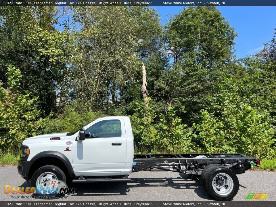 Bright White 2024 Ram 5500 Tradesman Regular Cab 4x4 Chassis Photo #1