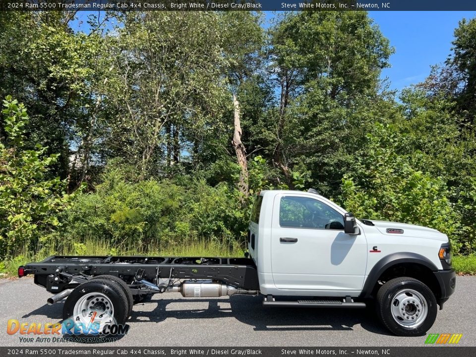 Bright White 2024 Ram 5500 Tradesman Regular Cab 4x4 Chassis Photo #5