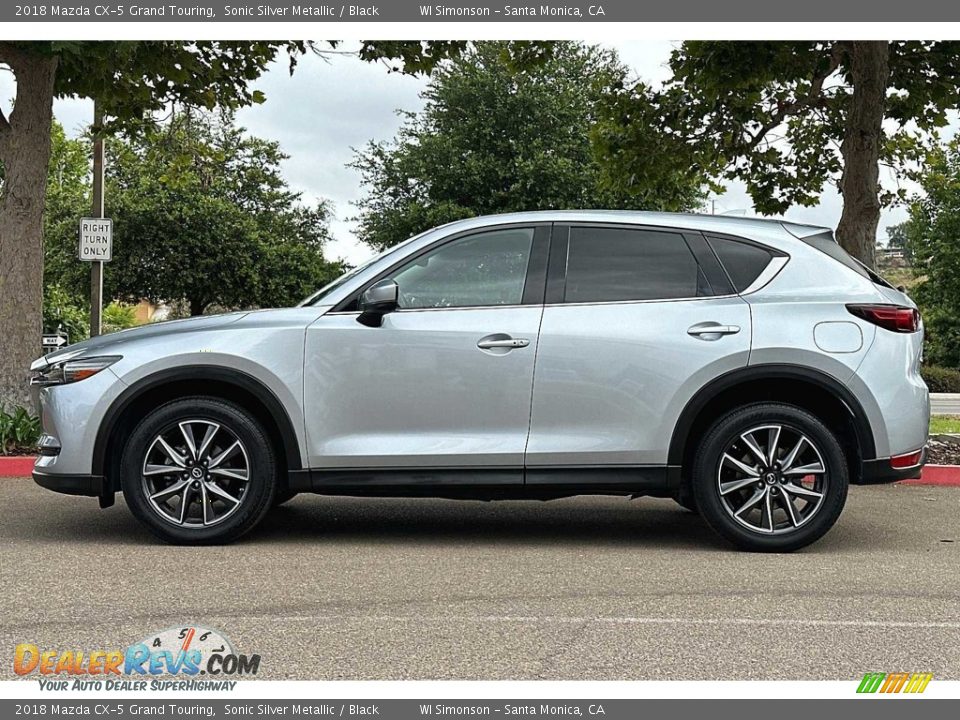 Sonic Silver Metallic 2018 Mazda CX-5 Grand Touring Photo #7