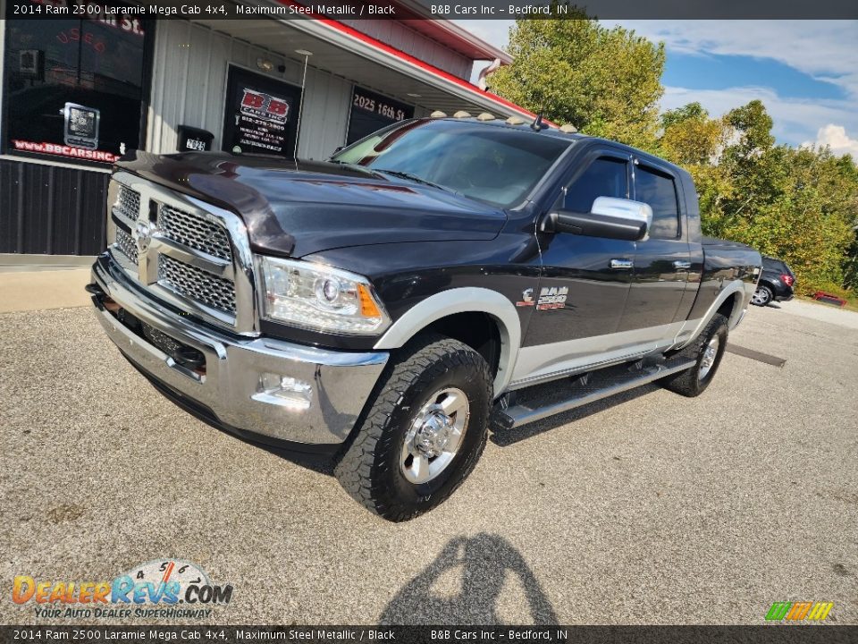 2014 Ram 2500 Laramie Mega Cab 4x4 Maximum Steel Metallic / Black Photo #7