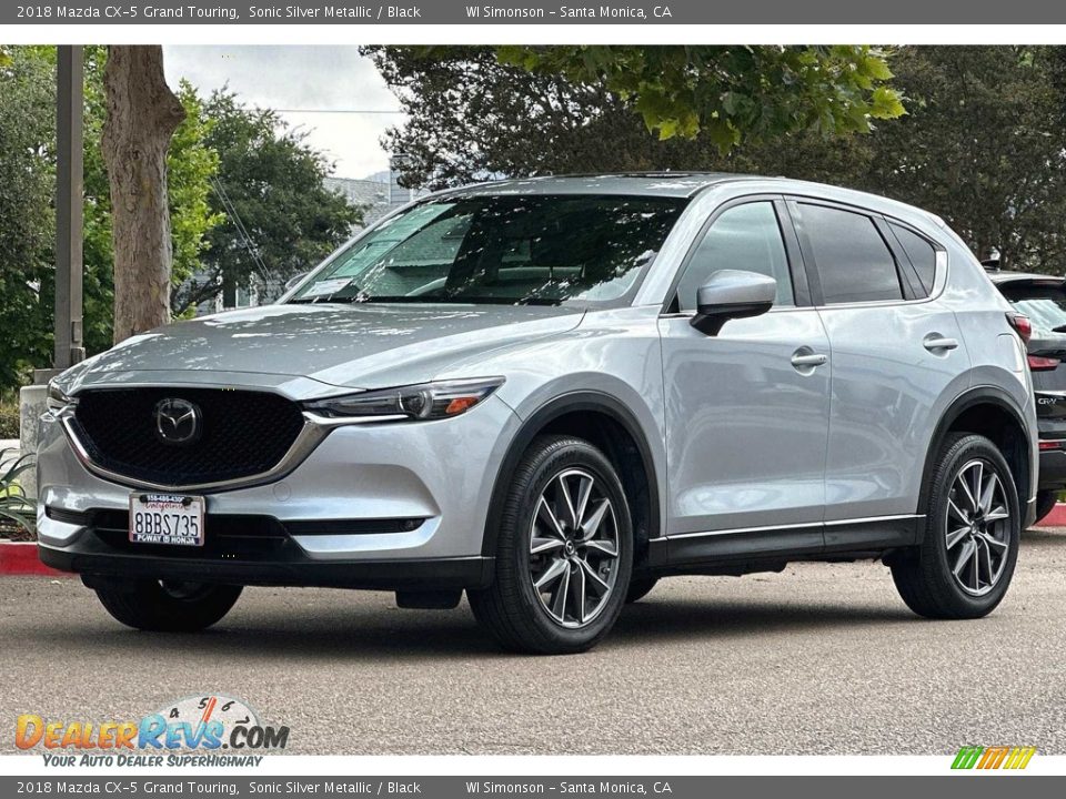 Sonic Silver Metallic 2018 Mazda CX-5 Grand Touring Photo #8