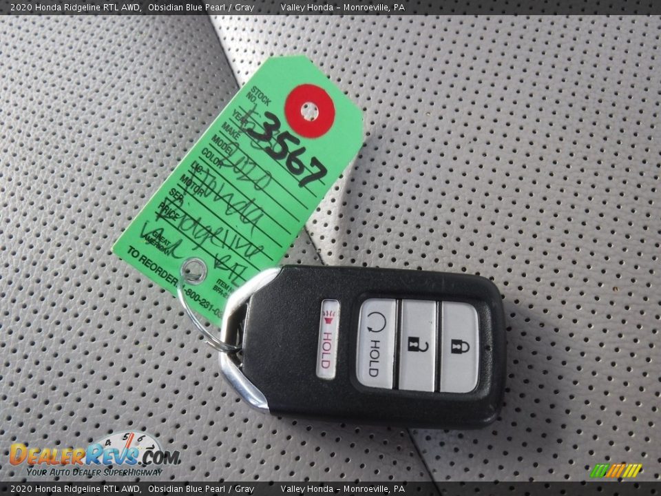 Keys of 2020 Honda Ridgeline RTL AWD Photo #34