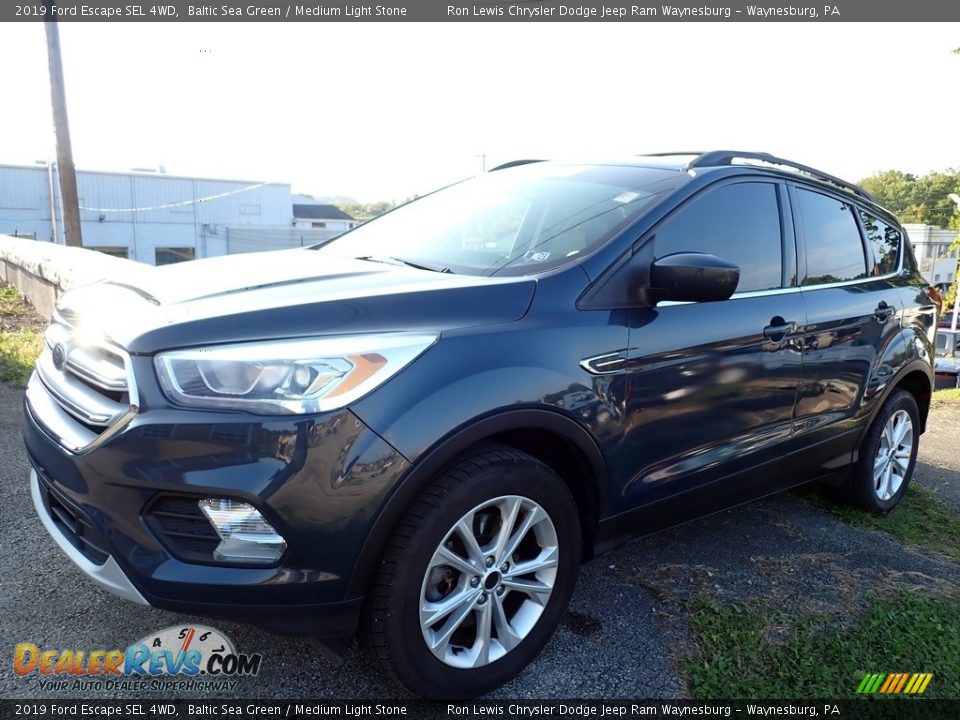 2019 Ford Escape SEL 4WD Baltic Sea Green / Medium Light Stone Photo #1