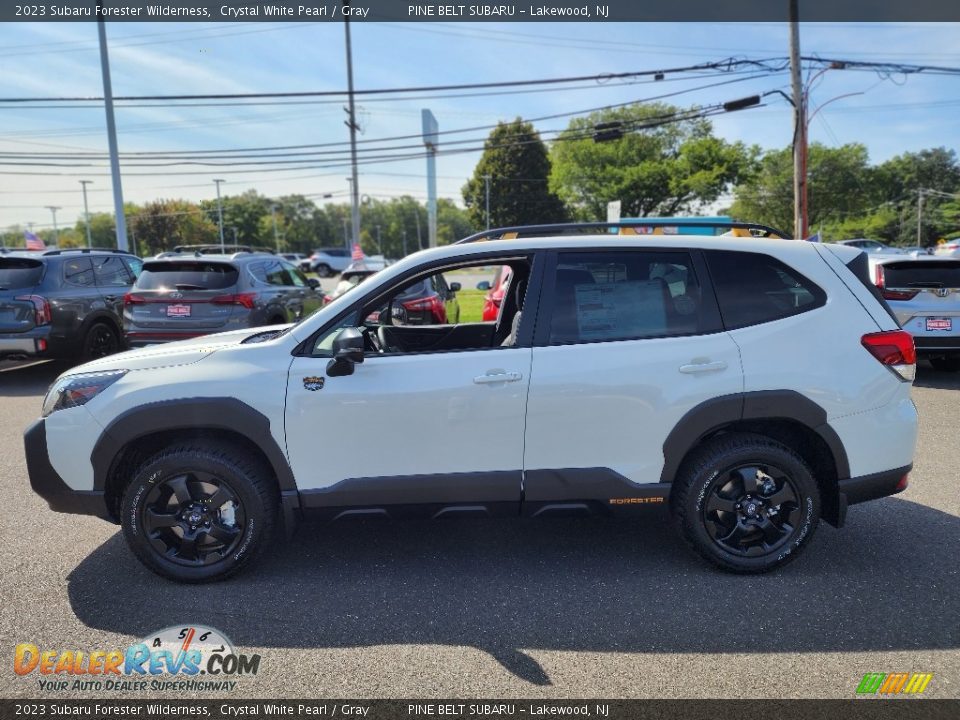 2023 Subaru Forester Wilderness Crystal White Pearl / Gray Photo #3