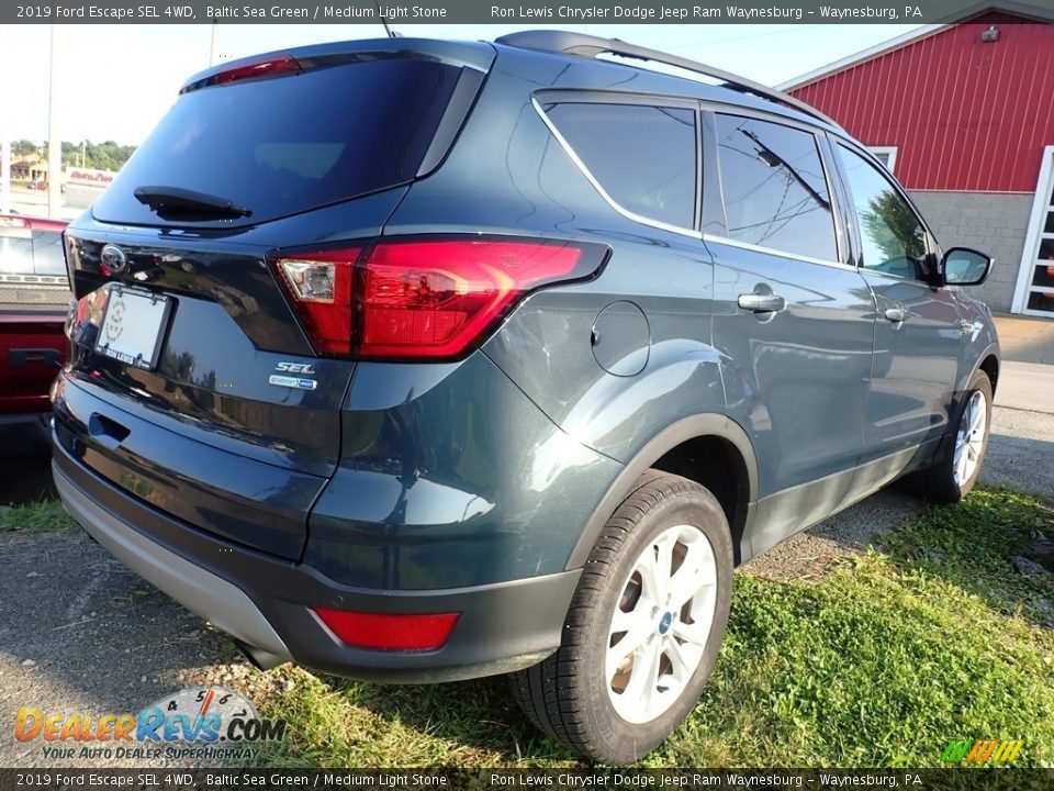 2019 Ford Escape SEL 4WD Baltic Sea Green / Medium Light Stone Photo #3