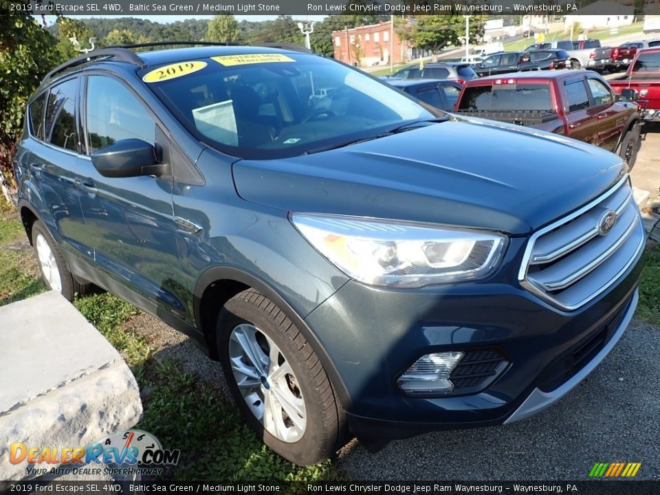 2019 Ford Escape SEL 4WD Baltic Sea Green / Medium Light Stone Photo #4