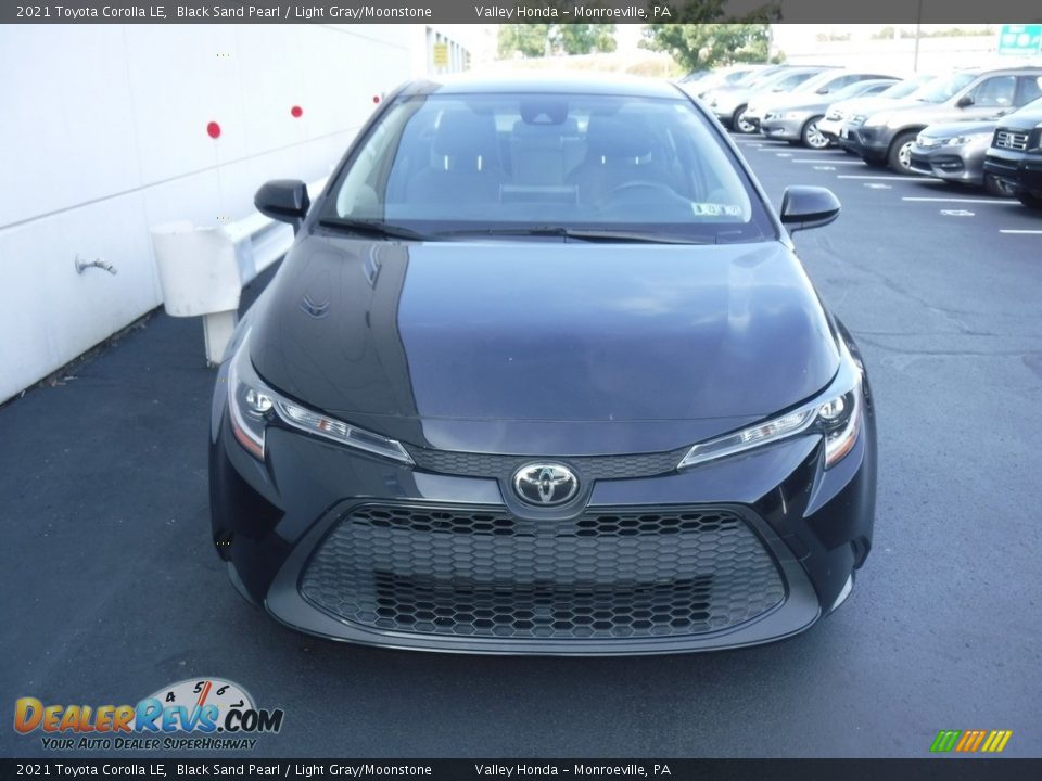 2021 Toyota Corolla LE Black Sand Pearl / Light Gray/Moonstone Photo #3