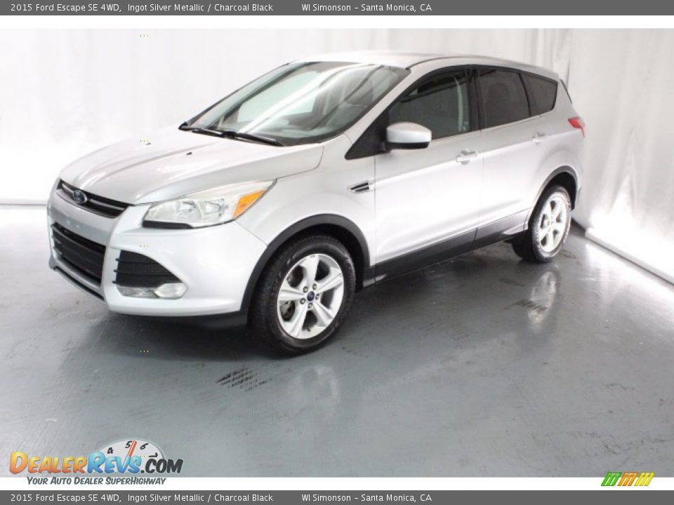 2015 Ford Escape SE 4WD Ingot Silver Metallic / Charcoal Black Photo #3