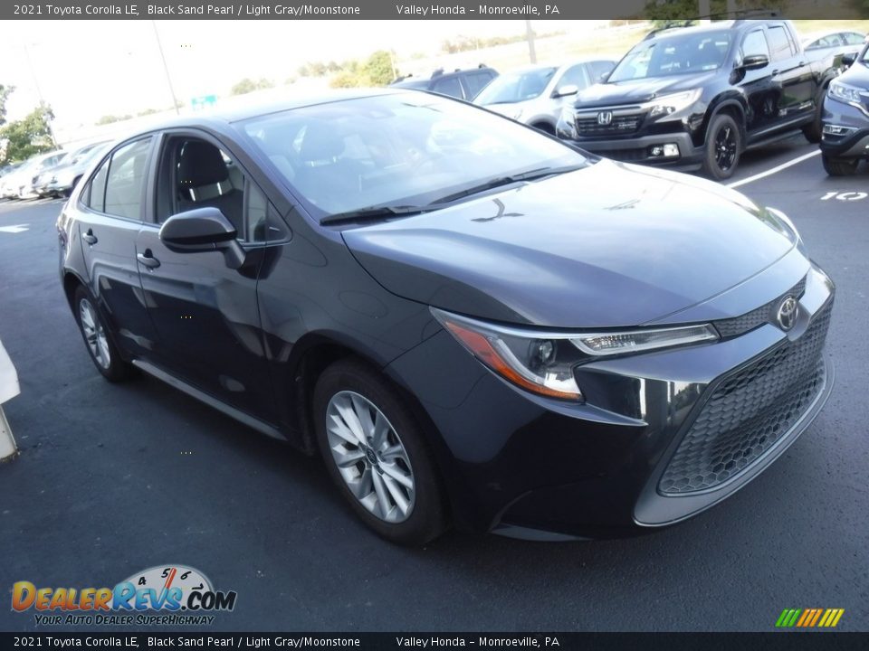 2021 Toyota Corolla LE Black Sand Pearl / Light Gray/Moonstone Photo #4