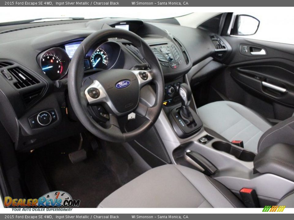 2015 Ford Escape SE 4WD Ingot Silver Metallic / Charcoal Black Photo #7