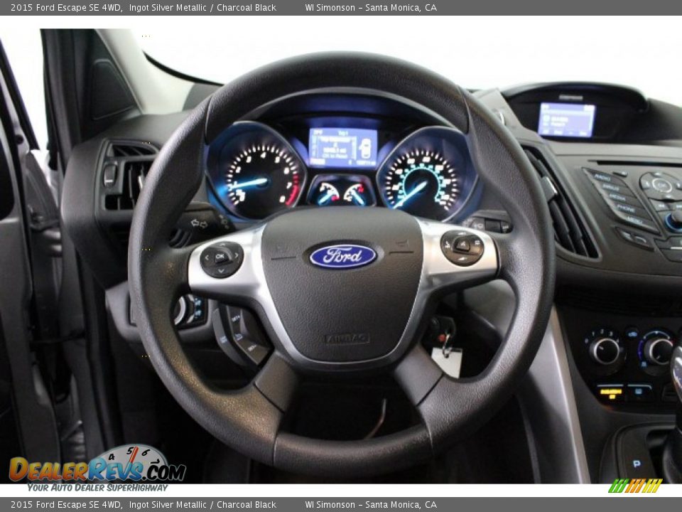 2015 Ford Escape SE 4WD Ingot Silver Metallic / Charcoal Black Photo #13