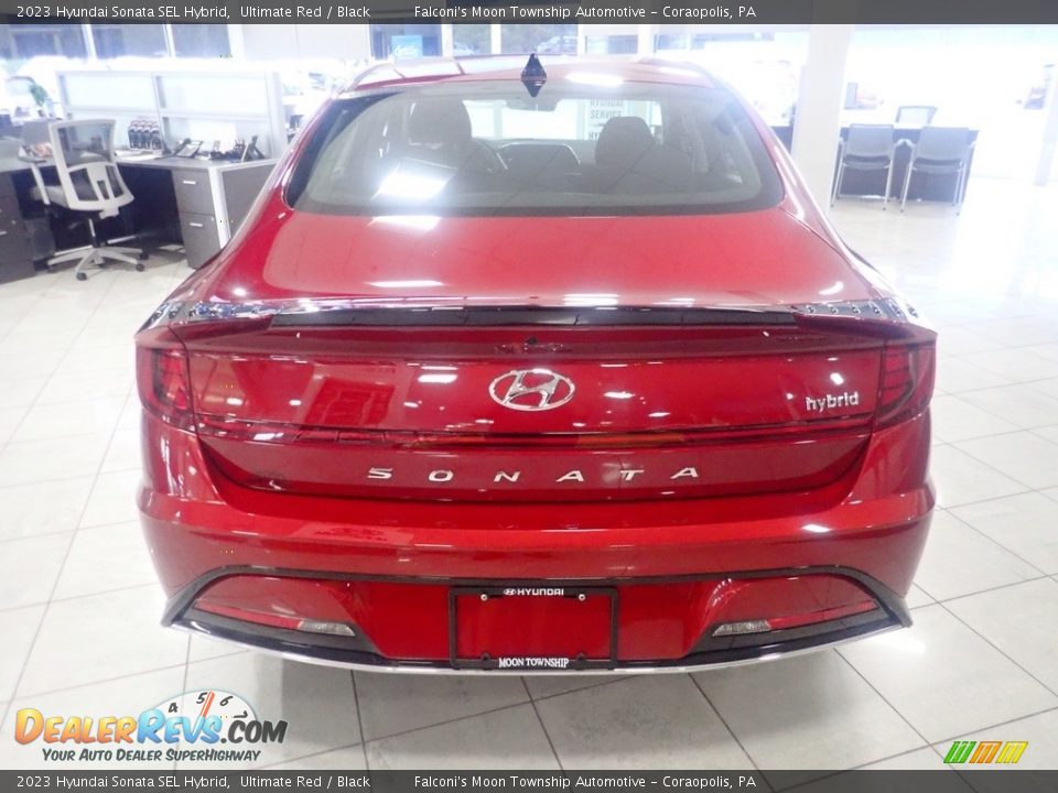 2023 Hyundai Sonata SEL Hybrid Ultimate Red / Black Photo #3