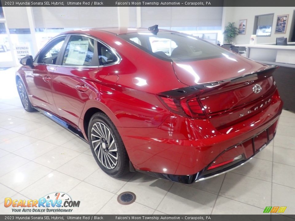 2023 Hyundai Sonata SEL Hybrid Ultimate Red / Black Photo #4