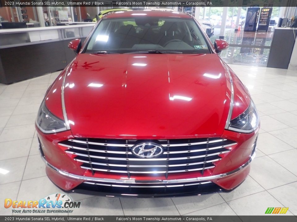 2023 Hyundai Sonata SEL Hybrid Ultimate Red / Black Photo #7