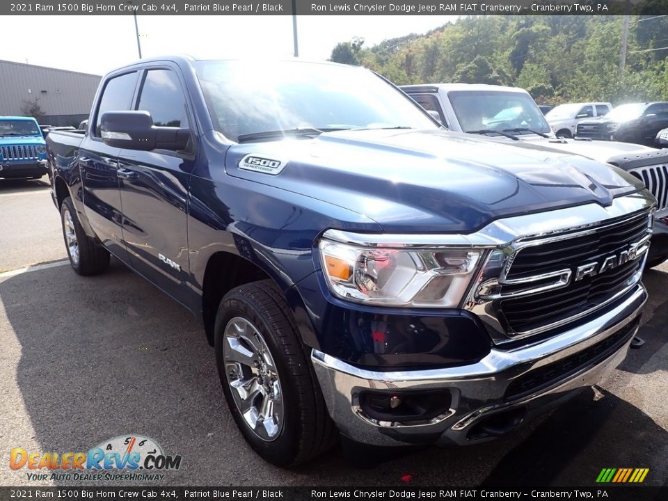2021 Ram 1500 Big Horn Crew Cab 4x4 Patriot Blue Pearl / Black Photo #2