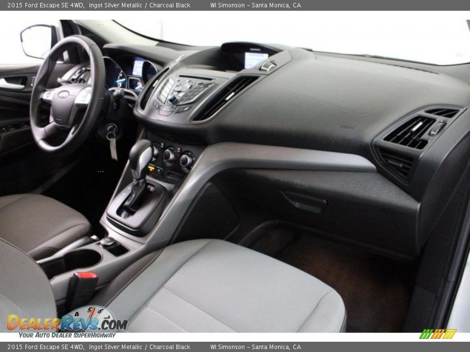2015 Ford Escape SE 4WD Ingot Silver Metallic / Charcoal Black Photo #27