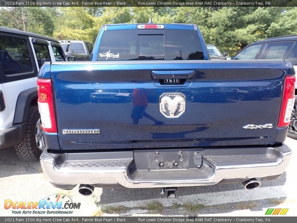 2021 Ram 1500 Big Horn Crew Cab 4x4 Patriot Blue Pearl / Black Photo #4