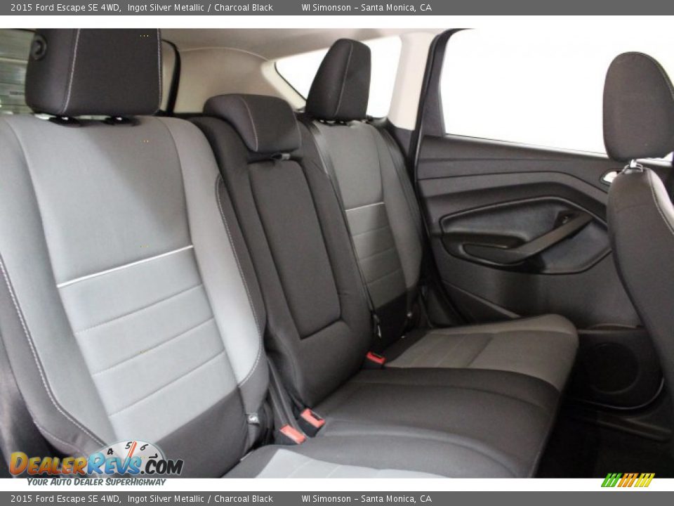 2015 Ford Escape SE 4WD Ingot Silver Metallic / Charcoal Black Photo #31