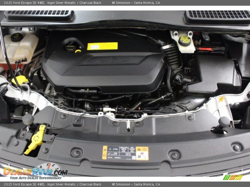 2015 Ford Escape SE 4WD Ingot Silver Metallic / Charcoal Black Photo #32