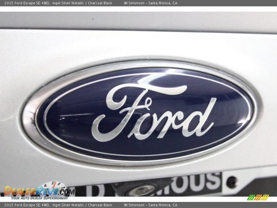 2015 Ford Escape SE 4WD Ingot Silver Metallic / Charcoal Black Photo #36
