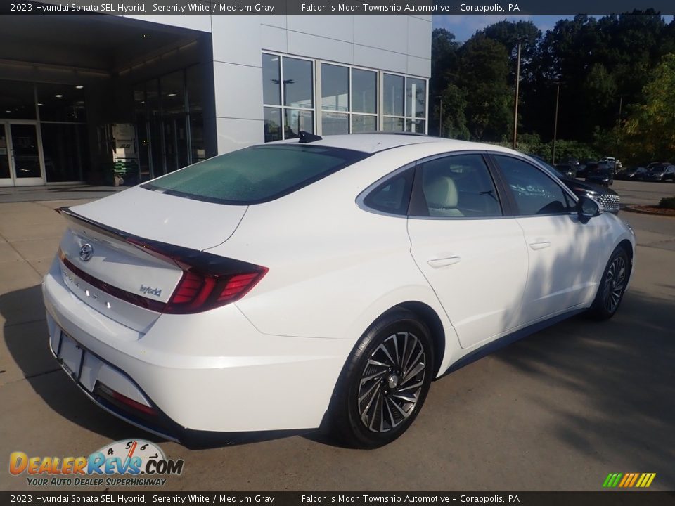 2023 Hyundai Sonata SEL Hybrid Serenity White / Medium Gray Photo #2