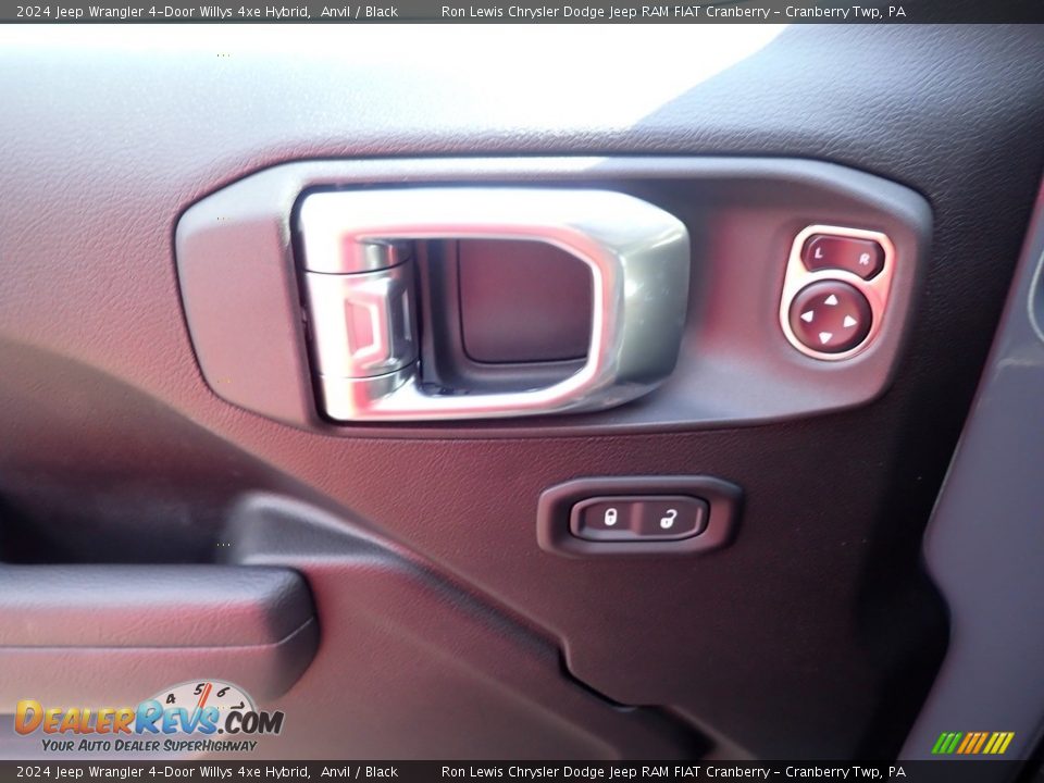 2024 Jeep Wrangler 4-Door Willys 4xe Hybrid Anvil / Black Photo #11