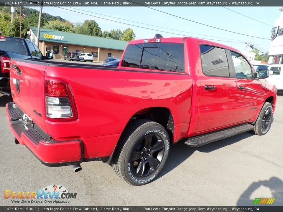 2024 Ram 1500 Big Horn Night Edition Crew Cab 4x4 Flame Red / Black Photo #7
