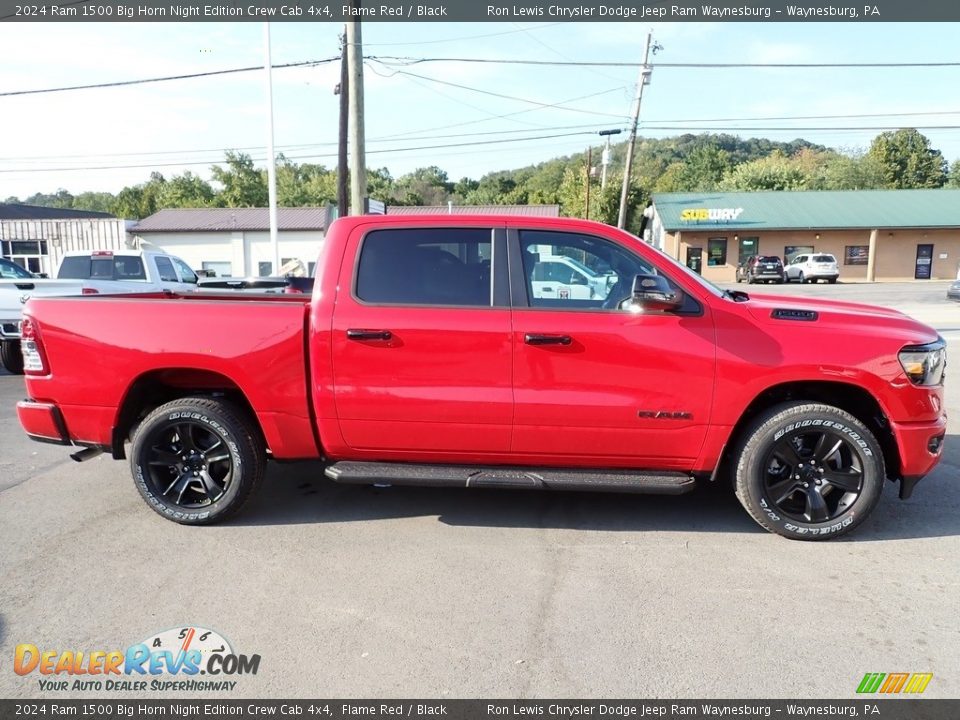 2024 Ram 1500 Big Horn Night Edition Crew Cab 4x4 Flame Red / Black Photo #8