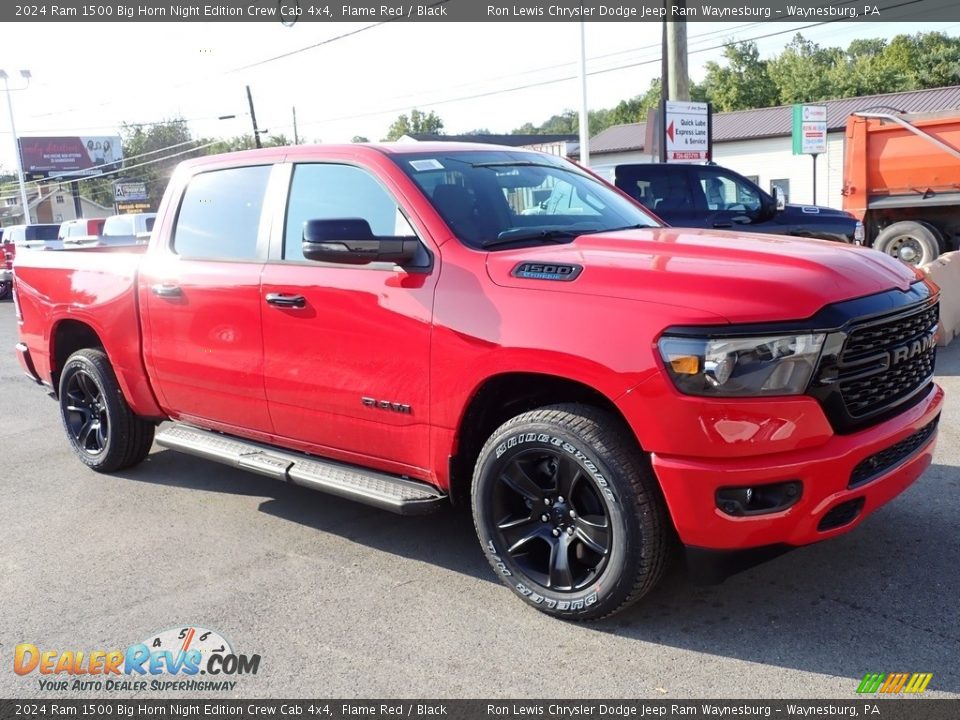 Front 3/4 View of 2024 Ram 1500 Big Horn Night Edition Crew Cab 4x4 Photo #9